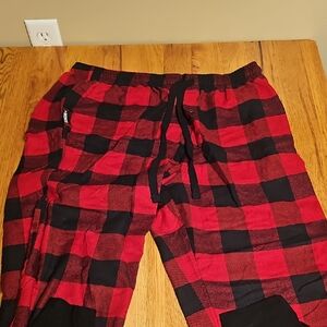 DIXXON Red and Black Flannel Pajama Pants